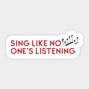 Sing Sticker